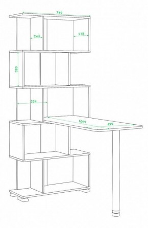 Стол компьютерный СЛ-5СТ в Коротчаево - korotchaevo.mebel24.online | фото 2