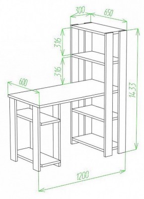 Стол компьютерный Slim СТН-145/120 в Коротчаево - korotchaevo.mebel24.online | фото 2