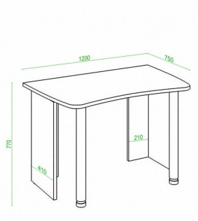 Стол офисный Домино Лайт СКЛ-Софт120 в Коротчаево - korotchaevo.mebel24.online | фото 3