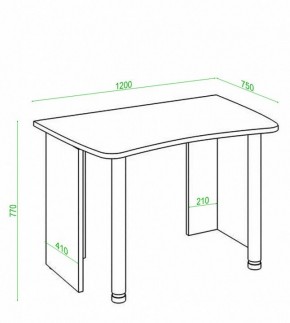 Стол офисный Домино Лайт СКЛ-Софт120 в Коротчаево - korotchaevo.mebel24.online | фото 2