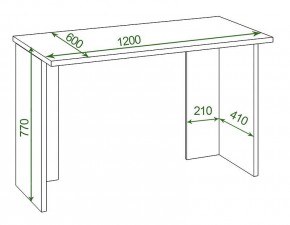 Стол офисный Домино Lite СКЛ-Прям120Р в Коротчаево - korotchaevo.mebel24.online | фото 2