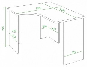 Стол письменный Домино Lite СКЛ-Угл120 в Коротчаево - korotchaevo.mebel24.online | фото 3