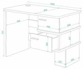 Стол письменный Домино СД-15 С в Коротчаево - korotchaevo.mebel24.online | фото 2