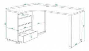 Стол письменный Домино СР-145СМ в Коротчаево - korotchaevo.mebel24.online | фото 5