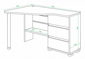 Стол письменный Домино СР-322С в Коротчаево - korotchaevo.mebel24.online | фото 2