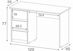 Стол письменный Идена в Коротчаево - korotchaevo.mebel24.online | фото 4