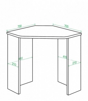 Стол письменный Нельсон Lite СКЛ-Угл70 в Коротчаево - korotchaevo.mebel24.online | фото 2