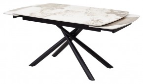 Стол RIVOLI 140 GLOSS LUXURY PANDORA SOLID CERAMIC / BLACK, ®DISAUR в Коротчаево - korotchaevo.mebel24.online | фото 5