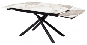 Стол RIVOLI 140 GLOSS LUXURY PANDORA SOLID CERAMIC / BLACK, ®DISAUR в Коротчаево - korotchaevo.mebel24.online | фото 6