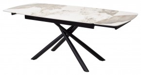 Стол RIVOLI 140 GLOSS LUXURY PANDORA SOLID CERAMIC / BLACK, ®DISAUR в Коротчаево - korotchaevo.mebel24.online | фото 7