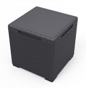 Стол с функцией хранения Виго (Vigo storage box) графит в Коротчаево - korotchaevo.mebel24.online | фото 2