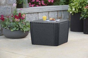Стол-сундук Лузон Плюс (Luzon Plus Flat Wicker), графит в Коротчаево - korotchaevo.mebel24.online | фото 1