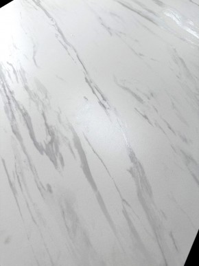 Стол VASTO 180 MARBLES KL-99 Белый мрамор матовый, итальянская керамика/ черный каркас, ®DISAUR в Коротчаево - korotchaevo.mebel24.online | фото 3