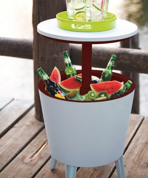 Столик-холодильник COOL BAR крем-шоколад в Коротчаево - korotchaevo.mebel24.online | фото 2