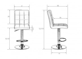 Стул барный DOBRIN KRUGER, фиолетовый в Коротчаево - korotchaevo.mebel24.online | фото 8