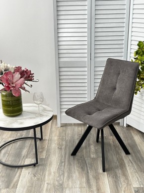 Стул BRONX, 360 град. поворот. B28 Темно-серый, велюр / черный каркас, М-City в Коротчаево - korotchaevo.mebel24.online | фото 4
