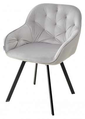 Стул GALE 360 град. поворот. BLUVEL-03 LIGHT GREY, велюр/ черный каркас, М-City в Коротчаево - korotchaevo.mebel24.online | фото 1