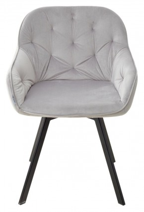Стул GALE 360 град. поворот. BLUVEL-03 LIGHT GREY, велюр/ черный каркас, М-City в Коротчаево - korotchaevo.mebel24.online | фото 3