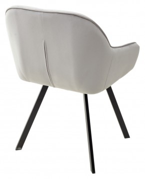 Стул GALE 360 град. поворот. BLUVEL-03 LIGHT GREY, велюр/ черный каркас, М-City в Коротчаево - korotchaevo.mebel24.online | фото 4