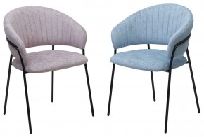 Стул ГЕММА, цвет RAIN 13 blue, велюр / черный каркас М-City в Коротчаево - korotchaevo.mebel24.online | фото 8