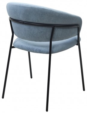 Стул ГЕММА, цвет RAIN 13 blue, велюр / черный каркас М-City в Коротчаево - korotchaevo.mebel24.online | фото 9