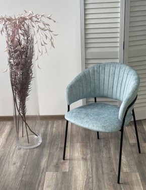Стул ГЕММА, цвет RAIN 7 breeze, велюр / черный каркас М-City в Коротчаево - korotchaevo.mebel24.online | фото 4