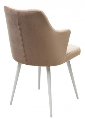 Стул HERMAN 360 град. БЕЖЕВЫЙ #5, велюр / белый каркас М-City в Коротчаево - korotchaevo.mebel24.online | фото 7