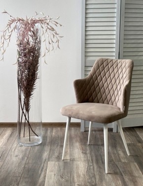 Стул HERMAN 360 град. ЛАТТЕ #25, велюр / белый каркас М-City в Коротчаево - korotchaevo.mebel24.online | фото 2