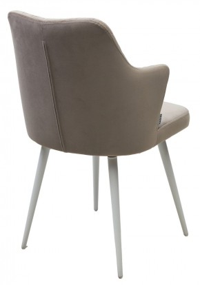 Стул HERMAN 360 град. ЛАТТЕ #25, велюр / белый каркас М-City в Коротчаево - korotchaevo.mebel24.online | фото 5