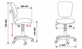 Стул компьютерный Бюрократ CH-204NX/26-28 черный в Коротчаево - korotchaevo.mebel24.online | фото