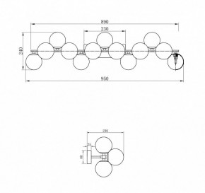 Светильник на штанге Maytoni Dallas MOD547WL-13CH в Коротчаево - korotchaevo.mebel24.online | фото 3