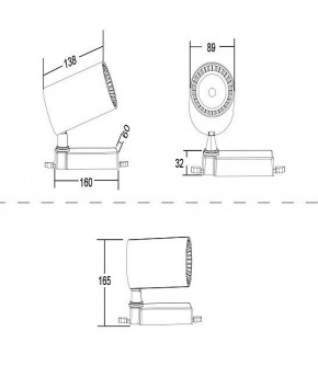 Светильник на штанге Maytoni Vuoro TR029-3-20W3K-W в Коротчаево - korotchaevo.mebel24.online | фото 3