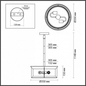 Светильник на штанге Odeon Light Mavret 4961/2 в Коротчаево - korotchaevo.mebel24.online | фото 3