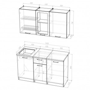 ТАТЬЯНА Кухонный гарнитур Медиум (1400 мм ) в Коротчаево - korotchaevo.mebel24.online | фото 2