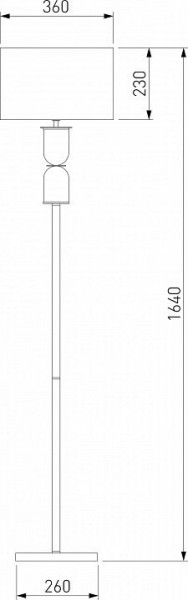 Торшер Eurosvet Caprera 01154/1 никель в Коротчаево - korotchaevo.mebel24.online | фото 2