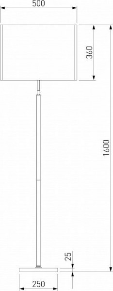Торшер Eurosvet Notturno 01163/1 черный в Коротчаево - korotchaevo.mebel24.online | фото 2