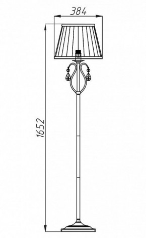 Торшер Maytoni Brionia ARM172-11-G в Коротчаево - korotchaevo.mebel24.online | фото 2