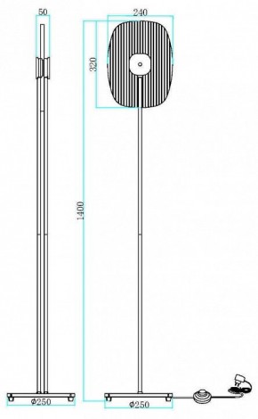 Торшер Maytoni Eclipse MOD152FL-L1BK в Коротчаево - korotchaevo.mebel24.online | фото 2