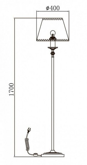 Торшер Maytoni Soffia RC093-FL-01-R в Коротчаево - korotchaevo.mebel24.online | фото 3