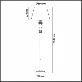 Торшер Odeon Light Gaellori 3393/1F в Коротчаево - korotchaevo.mebel24.online | фото 3
