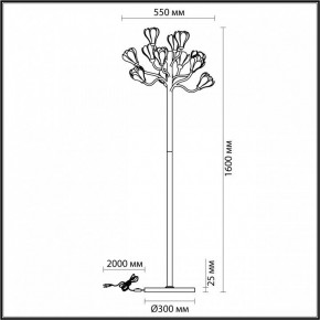 Торшер Odeon Light Gardi 5090/12F в Коротчаево - korotchaevo.mebel24.online | фото 5