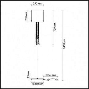 Торшер Odeon Light Nicole 4890/1F в Коротчаево - korotchaevo.mebel24.online | фото 4