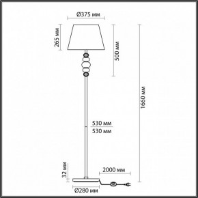 Торшер Odeon Light Sochi 4896/1F в Коротчаево - korotchaevo.mebel24.online | фото 4