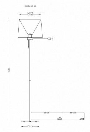 Торшер с подсветкой Maytoni Farel Z001FL-L3W-1W в Коротчаево - korotchaevo.mebel24.online | фото 3