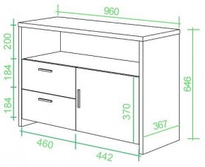 Тумба комбинированная Домино Lite ТБЛ в Коротчаево - korotchaevo.mebel24.online | фото 2