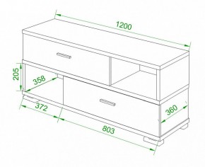 Тумба комбинированная Домино нельсон СБ-40/2 в Коротчаево - korotchaevo.mebel24.online | фото 2