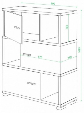 Тумба комбинированная Домино СБ-30/3 в Коротчаево - korotchaevo.mebel24.online | фото 3