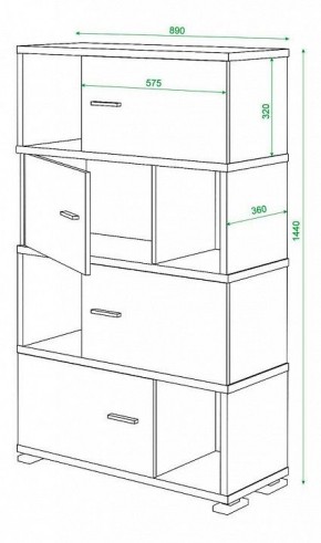 Тумба комбинированная Домино СБ-30/4 в Коротчаево - korotchaevo.mebel24.online | фото 3