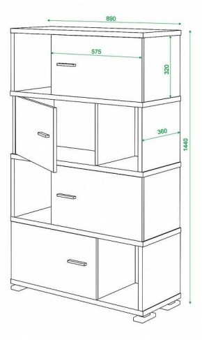 Тумба комбинированная Домино СБ-30/4 в Коротчаево - korotchaevo.mebel24.online | фото 2