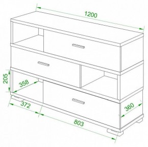 Тумба комбинированная Домино СБ-40/3-ПВК в Коротчаево - korotchaevo.mebel24.online | фото 2